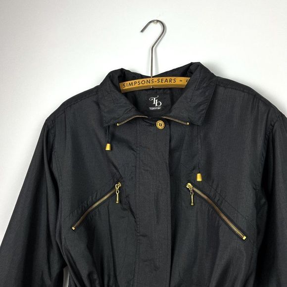 Thunder Bay Black Jacket 90s Vintage - Picture 2 of 6